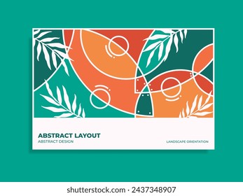 Abstract background template with minimalist design