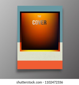 Abstract background template. Modern design for printing products, cover brochure, card or flyer. Vector illustration.