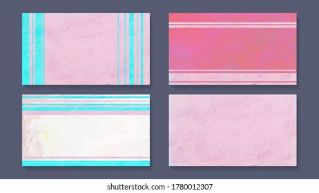 Abstract background template with oil paint vector.