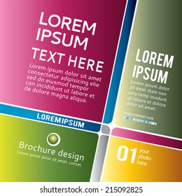 Abstract background template. Poster or flyer