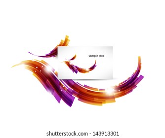 Abstract background template with preview sample. Vector illustration.