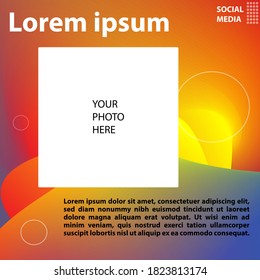 Abstract background template for social media. Perfect to use for online shop, marketplace and others.