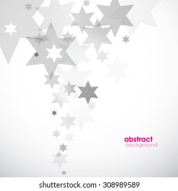 Abstract background template with stars.