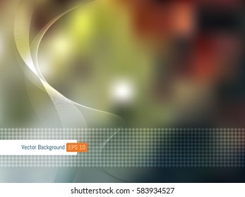 Abstract background template in vector bright wavy shape for corporate business