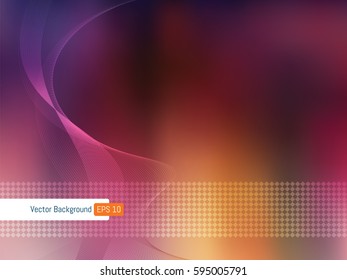 Abstract background template in vector bright wavy shape for corporate business