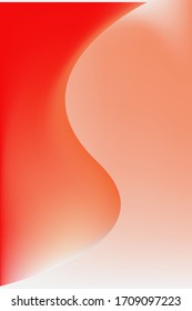 Abstract background template vector  design with 3D  shapes. Gradient illustration with red, pink, orange colors