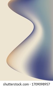 Abstract background template vector  design with 3D  shapes. Gradient illustration with natural colors