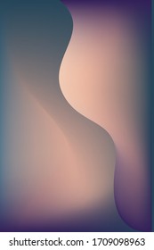 Abstract background template vector  design with 3D  shapes. Gradient illustration with natural colors