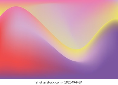 Abstract background template vector design with 3D  shapes. Gradient illustration with pastel colors