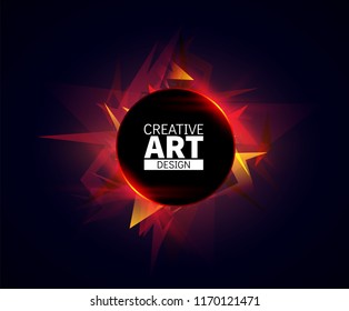 Abstract background template. Vector frame for text. 