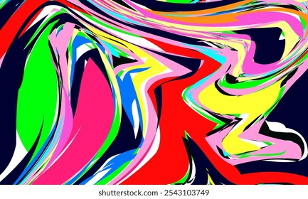 MODELO DE PLANO DE FUNDO ABSTRATO. ESTILO DE ILUSTRAÇÃO VETORIAL, MARMOREAMENTO VIBRANTE. FUNDO COLORIDO. ABSTRAÇÃO DE TINTA PSICODÉLICA. PADRÃO DE MÁRMORE