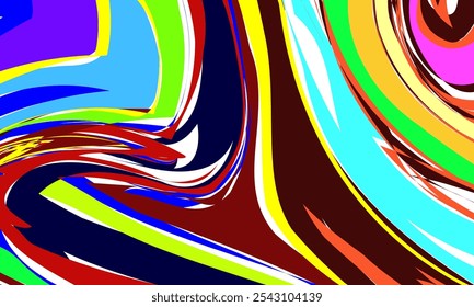 ABSTRACT BACKGROUND TEMPLATE. VECTOR ILLUSTRATION STYLE DESIGN, VIBRANT MARBLING. COLORFUL BACKDROP. PSYCHEDELIC PAINT ABSTRACTION. MARBLE PATTERN