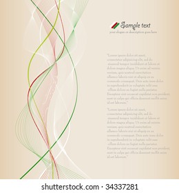 Abstract background template. Vector illustration. Please visit my gallery for more!
