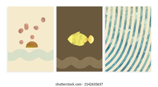 abstract background template  vector set 