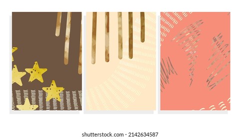 abstract background template  vector set 