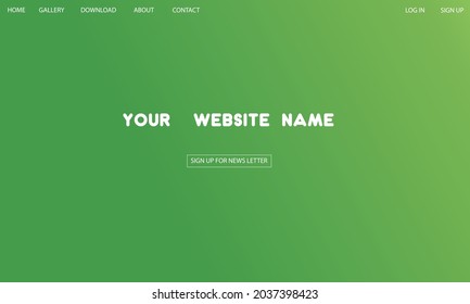 Abstract background template for web pages or landing pages. Illustration of the amazing color range. Shades of green and yellow. Smart interface. Very attractive design.