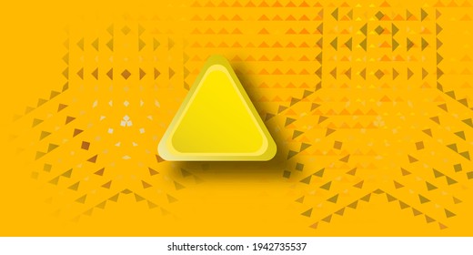 Plantilla de fondo abstracta para sitios web, banners, tarjetas de visita, invitaciones. Color retro.Fondo triangular amarillo. Fondo triangular amarillo brillante brillante brillante brillante, brillante y brillante. Ilustración vectorial Eps10.