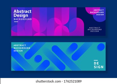 Abstract background templates with futuristic gradient overlapping linear design, for presentation, web banner and header use