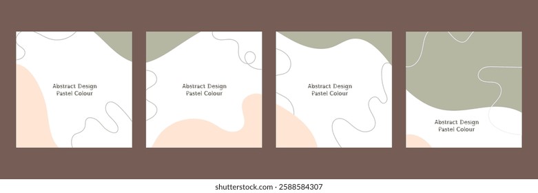 Abstract Background Templates vector set
