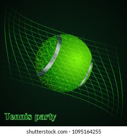 Abstract background of tennis ball