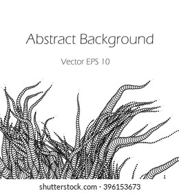 Abstract  background with tentacles  - vector illustration 