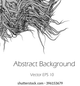 Abstract  background with tentacles  - vector illustration 