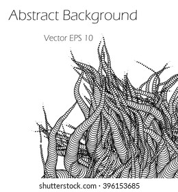 Abstract  background with tentacles  - vector illustration 