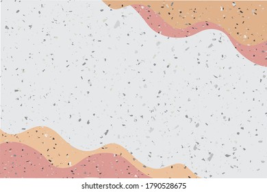 Antecedentes abstractos. Textura de Terrazzo de estilo clásico italiano, colorido vector estilo olas de los años 80.
