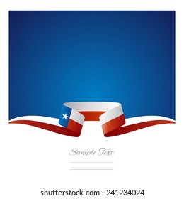 Abstract Background Texas Flag Ribbon