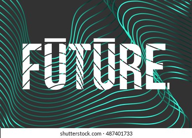 Abstract background with text