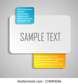 Abstract background with text block