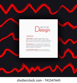 Abstract Background with Text Box or Individual Pattern if Delete the Top Frame