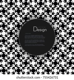 Abstract Background with Text Box or Individual Pattern if Delete the Top Frame