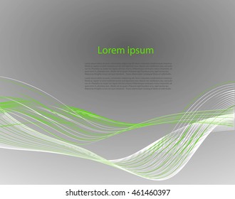 Abstract background with text and lines
