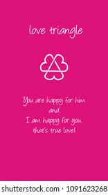 abstract background with text love, valentine card