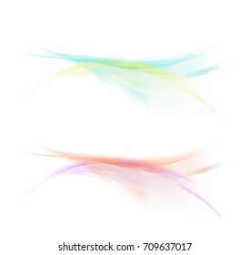 Abstract background with text and smooth lines