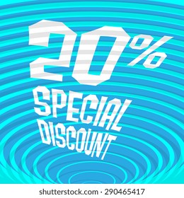 Abstract background with text Special Discount, vector illustration