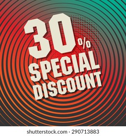 Abstract background with text Special Discount, vector illustration