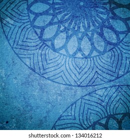 Abstract background with textile texture and ornament  - eps10