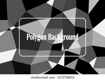 Resumen textura de fondo mosaico negro y gris polígono decoración fondo fondo de fondo plantilla de marco ilustración vectorial