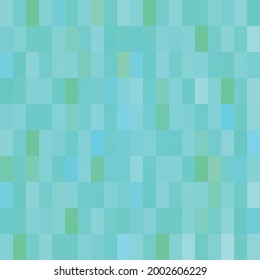 Abstract background texture blue color brickwall mosaic pixels element decor wallpaper backdrop building construction pattern seamless retro vector and illustration