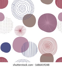 Abstract background texture. Circle pattern on white background.