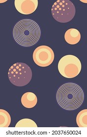 Resumen del círculo de textura de fondo. Semicírculos y puntos