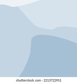 Abstract background texture from color spots in trendy wintery blue shades. Template for lettering.