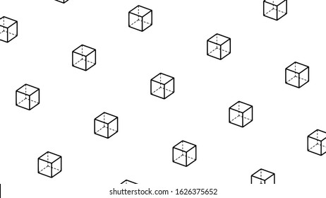 Abstract background texture design, modern geometric pattern with cubes, vector illustration