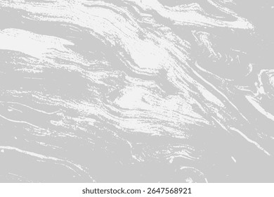 Textura de fundo abstrata com efeito de destruição, manchas de tinta, grunge. Sobreposição de socorro, conceito de parede suja áspera. Branco, cinza. Efeito desgastado, rasgado e resistido. Plano de fundo do vetor
