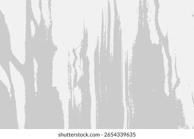 Abstract background texture with destruction effect, ink stains, grunge. Distress overlay, rough dirty wall concept. White, gray. Worn, torn, weathered effect. Vector background
