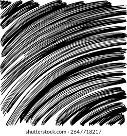 An abstract background texture of dynamic, curved strokes. Hand-drawn sketchy lines create a sense of speed and motion, perfect for modern and energetic designs.