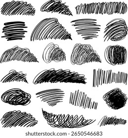 Abstract background texture of dynamic, wavy strokes. Hand-drawn sketchy lines form energetic patterns, adding movement and rhythm to modern and artistic graphic designs.