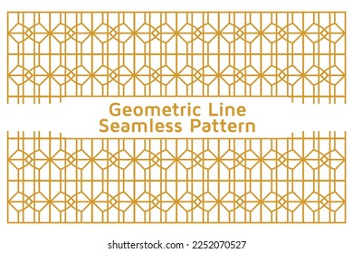 Abstract background texture in geometric lines ornamental style. Seamless design.